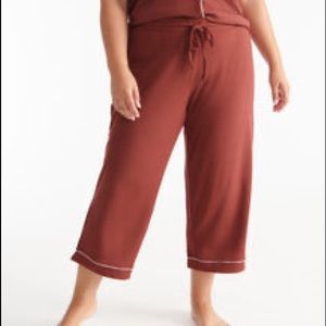 New Knix Modal Sleep Pant in Burgundy, Size L.